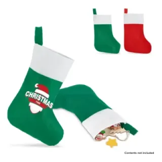 Felt Christmas stocking 43cm - LT90274 (gadzety reklamowe)